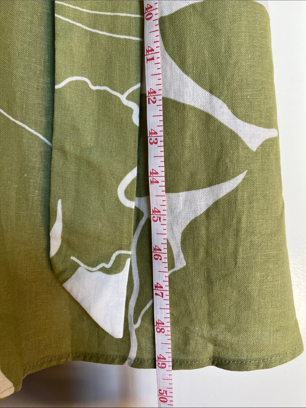 Donna Karan Olive Green and White Sleeveless Maxi Dress - Picture 4 of 8